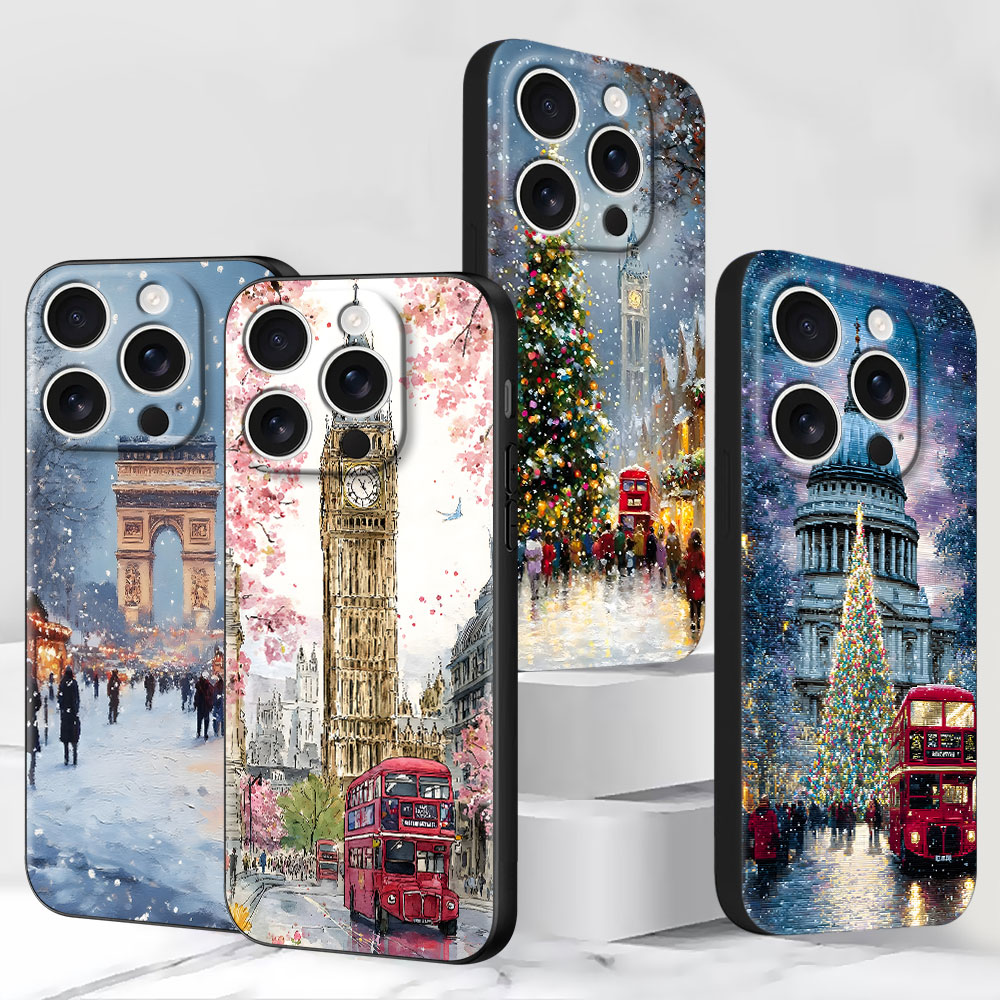 Phone Cases London - Coque de téléphone en TPU noir